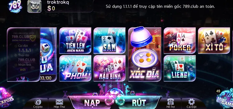 Game Bài 789Club Sảnh Giải Trí Đẳng Cấp Với Tỷ Lệ Thắng Cược Cao