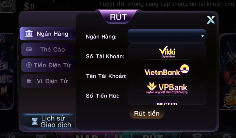 Hướng Dẫn Rút Tiền Qua Ngân Hàng Tại 789Club An Toàn Bảo Mật Cho Mọi Game Thủ